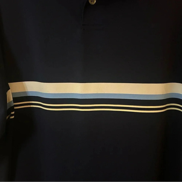 Footjoy shirt polo navy blue center stripe size XL - Picture 5 of 9